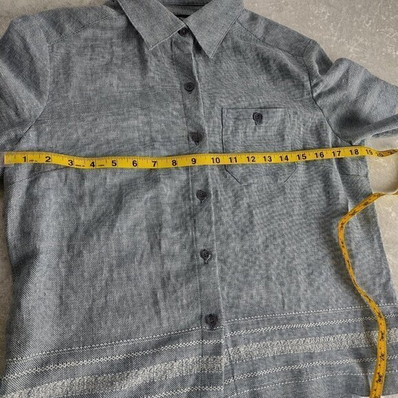 Norton McNaughton Petites Linen Cotton Blend Baby Blue 2pc Pants Suit Size PM - Picture 7 of 16